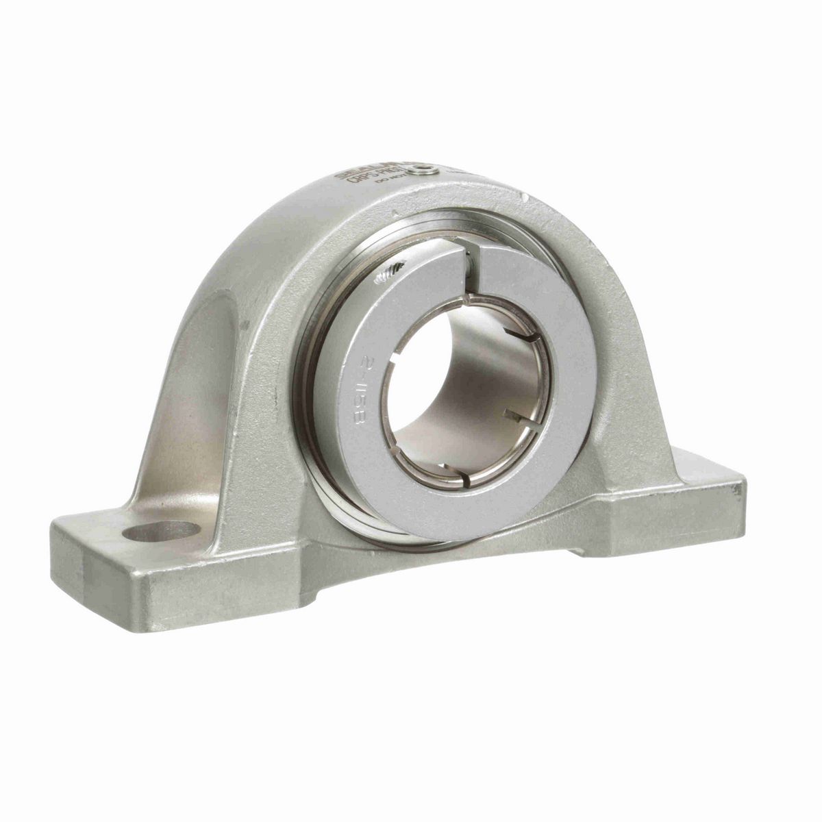 Sealmaster Mounted Stainless Steel Two Bolt Pillow Block Ball Bearing - 52100 Bearing Steel, Phosphorus Nickel Coated - Concentric Lock - Corrosion Resistant - Reduced Maintenance - Lubed for Life - CRPS-PN31T RMW