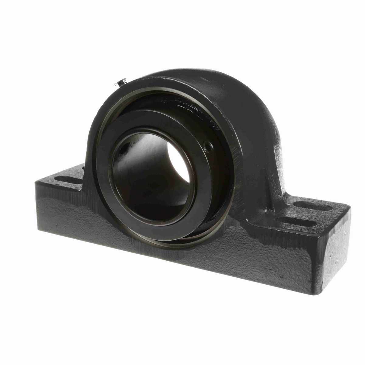 Sealmaster Mounted Cast Iron Four Bolt Pillow Block Spherical Roller - 52100 Bearing Steel, Black Oxided - Collar Mount Lock - USRBF5000E-315