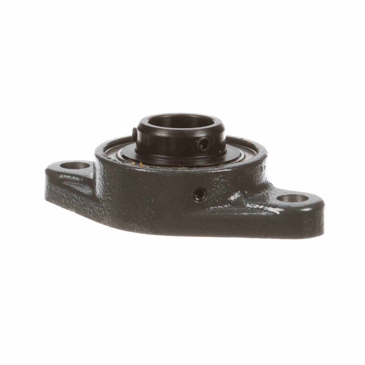 Sealmaster Mounted Cast Iron Two Bolt Flange Ball Bearing - 52100 Bearing Steel, Black Oxided - Setscrew Lock - SFTMH-16