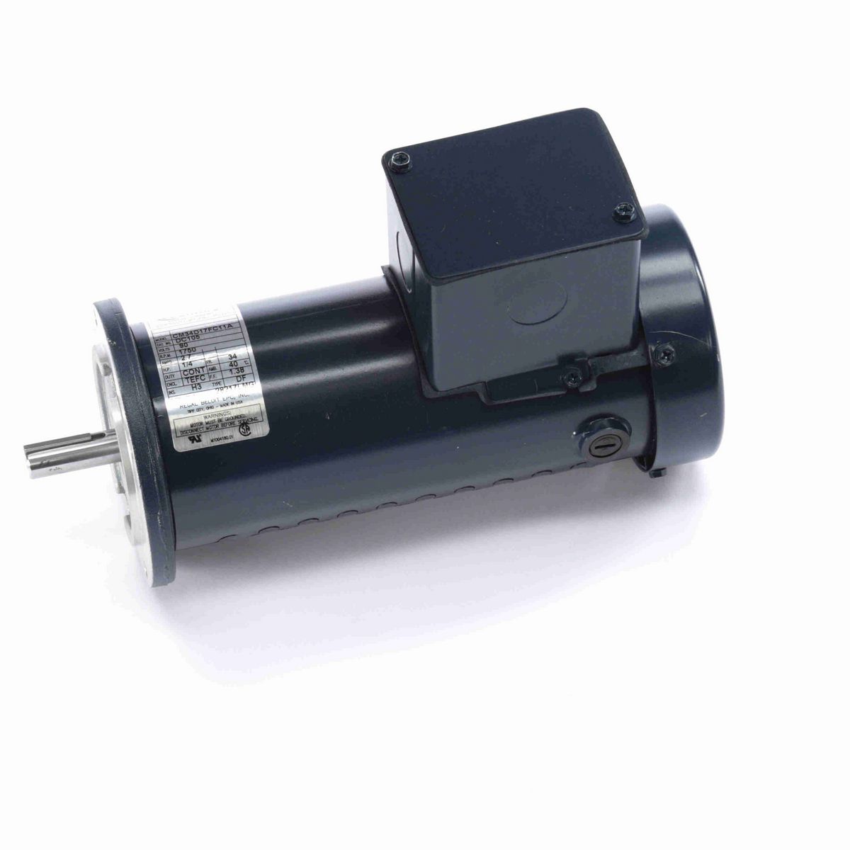 Century SCR Motor, 1/4 HP, 90 V, 1750 RPM, 34 Frame, TEFC - DC105