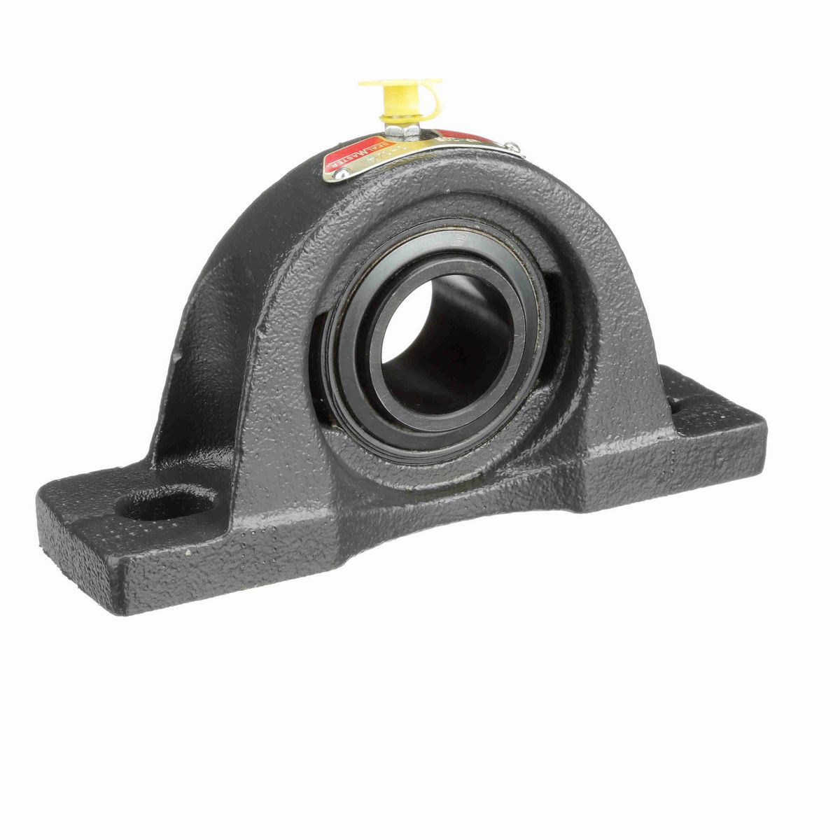 Sealmaster Mounted Cast Iron Two Bolt Pillow Block Ball Bearing - 52100 Bearing Steel, Black Oxided - Setscrew Lock - NP-20R