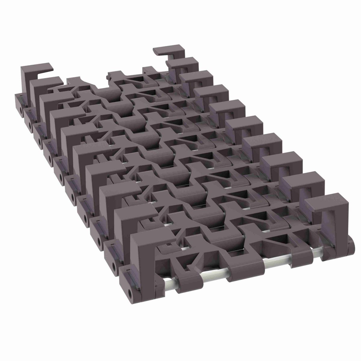Rexnord 7956TAB Side-flexing Flush Grid, Material: Brown High Performance, Width: 6in, Pitch: 1.25in - 81449931