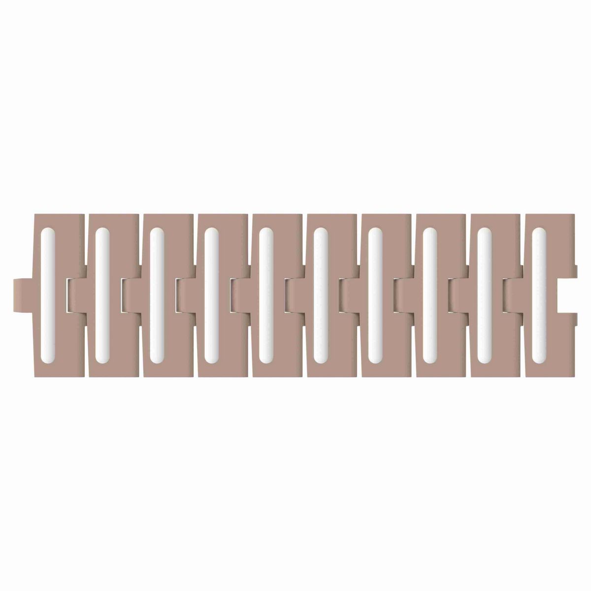 Rexnord 880TAB RubberTop® Side-flexing RubberTop®, Material: Tan Low Friction, Width: 4.5in, Pitch: 1.5in - L0880684291