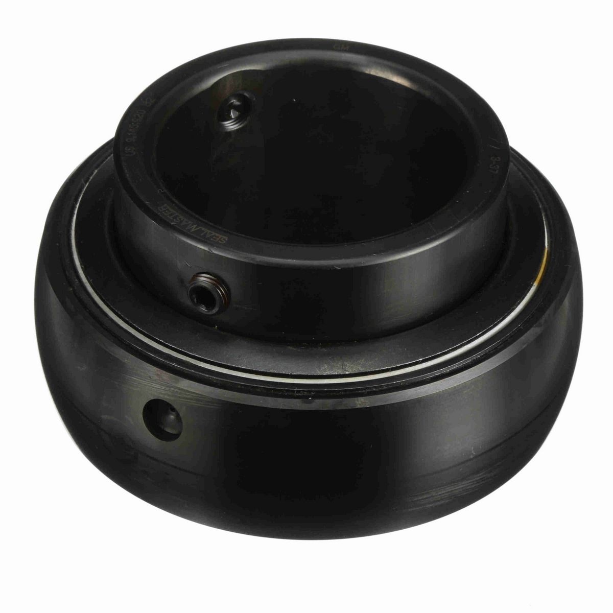 Sealmaster Mounted Insert Only Ball Bearing - 52100 Bearing Steel, Black Oxided - Setscrew Lock - 3-37
