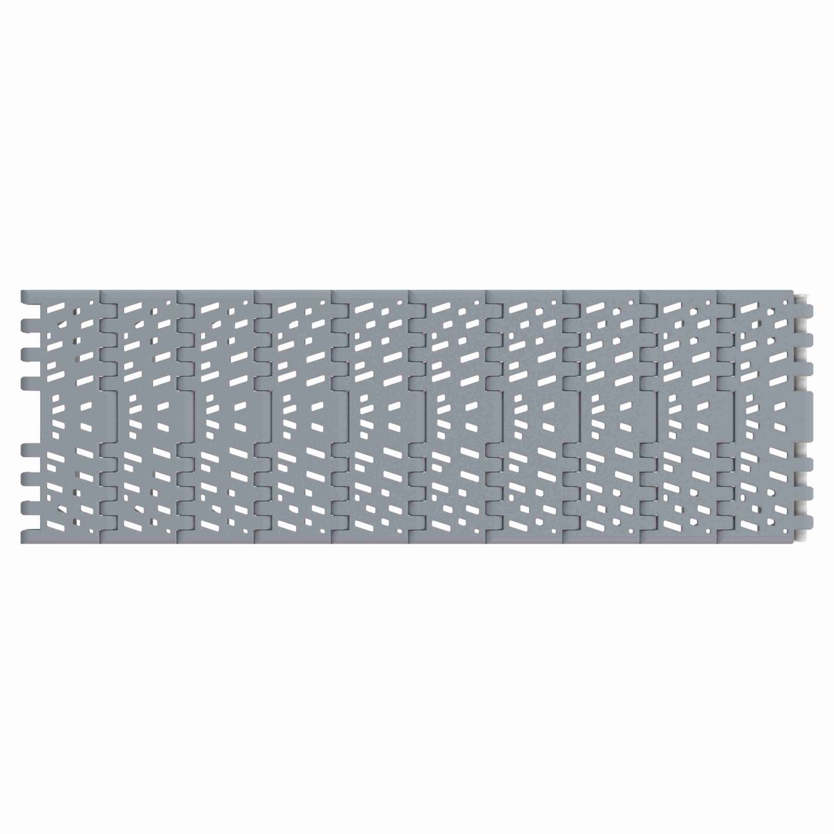 Rexnord 1001FG Straight Running Flush Grid, Material: Silver Platinum Series™ X, Width: 84mm, Pitch: 1in - 876.38.70