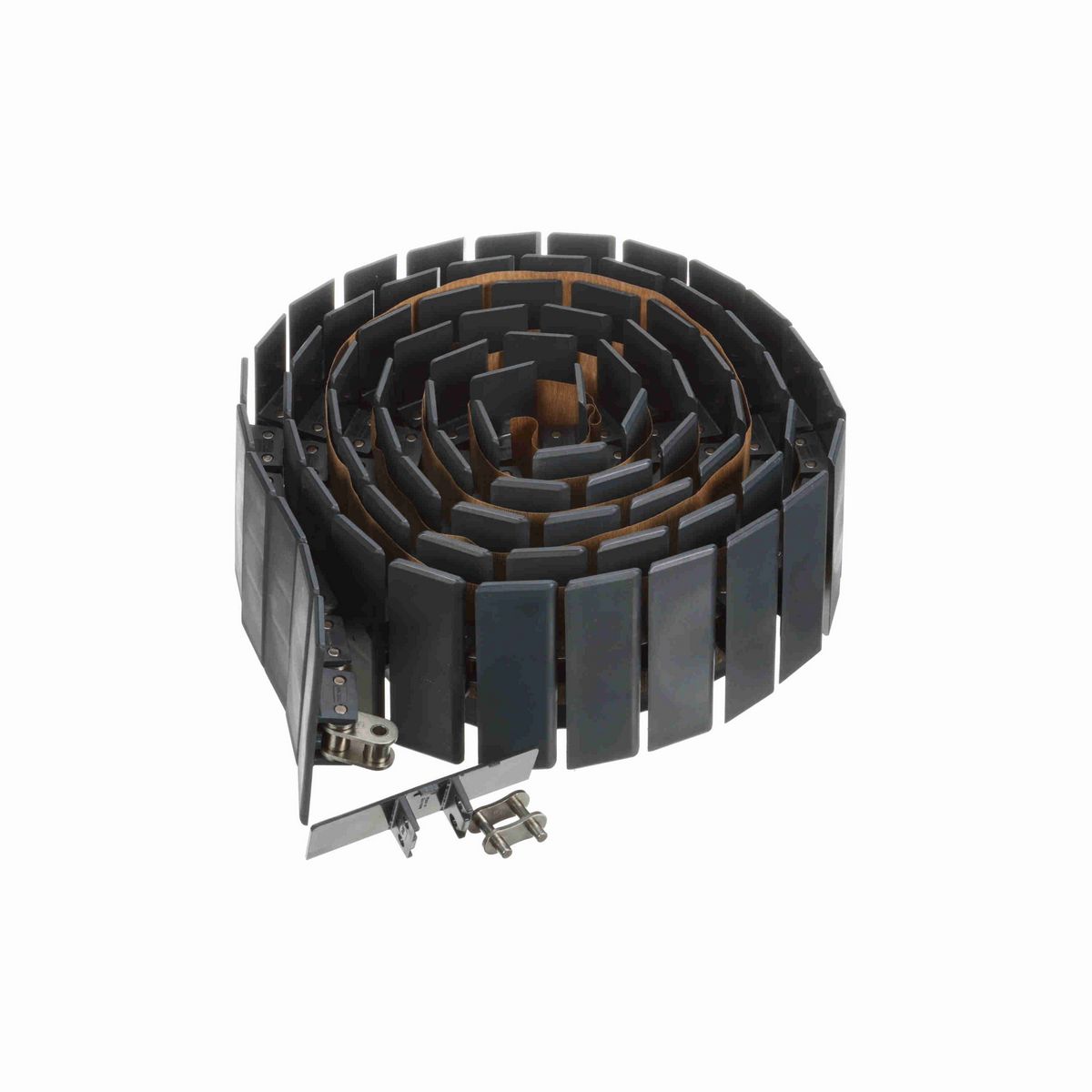 System Plast 863 Straight Running Solid Top, Material: NG evo (Gray Blue), Width: 4.5in, Pitch: 1.5in - NGE863SS-K450