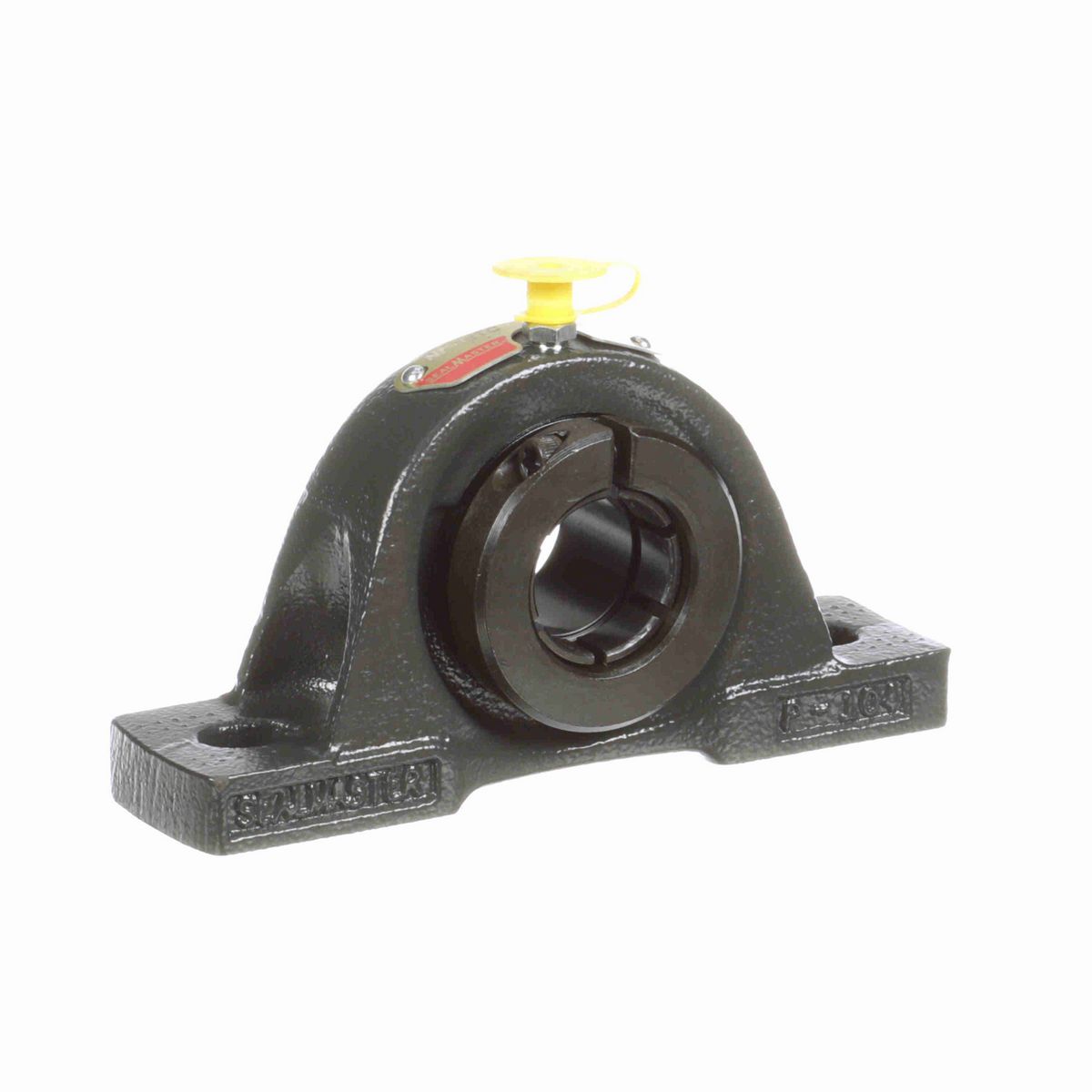 Sealmaster Mounted Cast Iron Two Bolt Pillow Block Ball Bearing - 52100 Bearing Steel, Black Oxided - Concentric Lock - NP-16TC