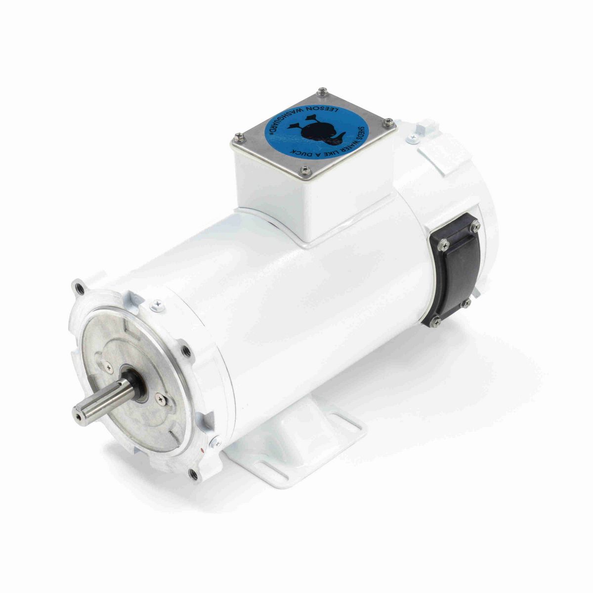 LEESON White Duck™ Washdown Motor, 0.75 HP, 180 V, 1750 RPM, S56C Frame, TENV - 108229.00