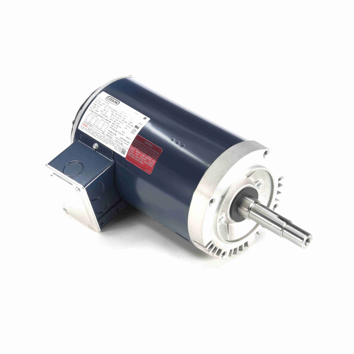 LEESON Close-Coupled Pump Motor, 1.50 & 1 HP, 3 Ph, 60 & 50 Hz, 230/460 & 190/380 V, 1800 & 1500 RPM, 145JMV Frame, DP - GT4104