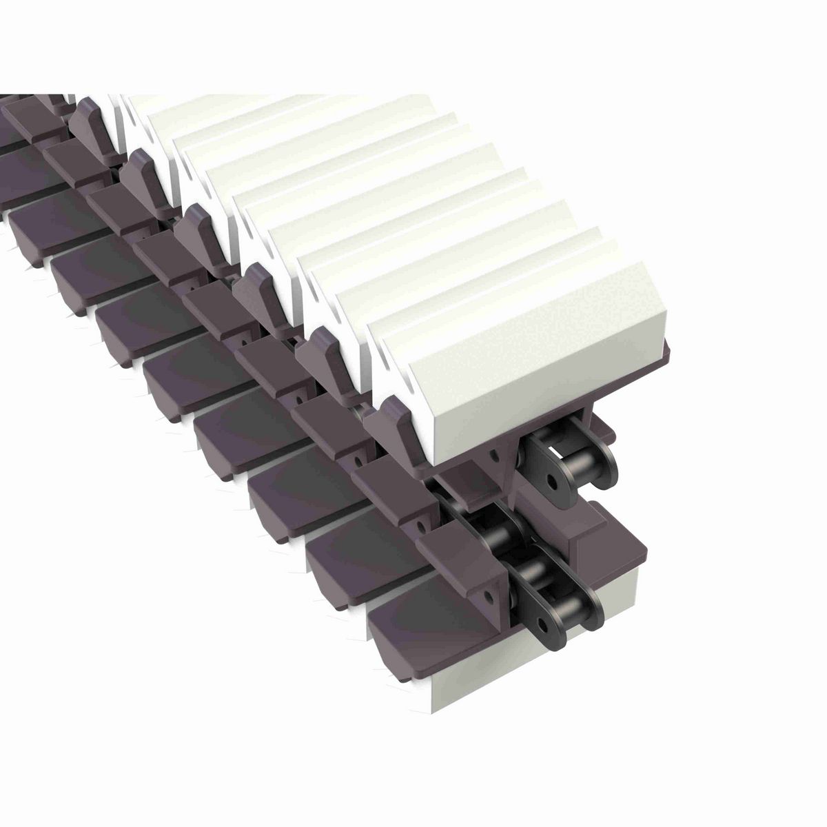 Rexnord 1873TAB SideGrip™ Side-flexing, Material: Brown High Performance, Width: 3.75in, Pitch: 1.5in - 81440053