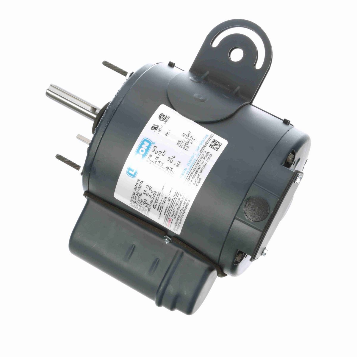 LEESON Pedestal Fan Motor, 0.33 HP, 1 Ph, 60 Hz, 115/230 V, 1200 RPM, 48YZ Frame, TENV - 191911.00