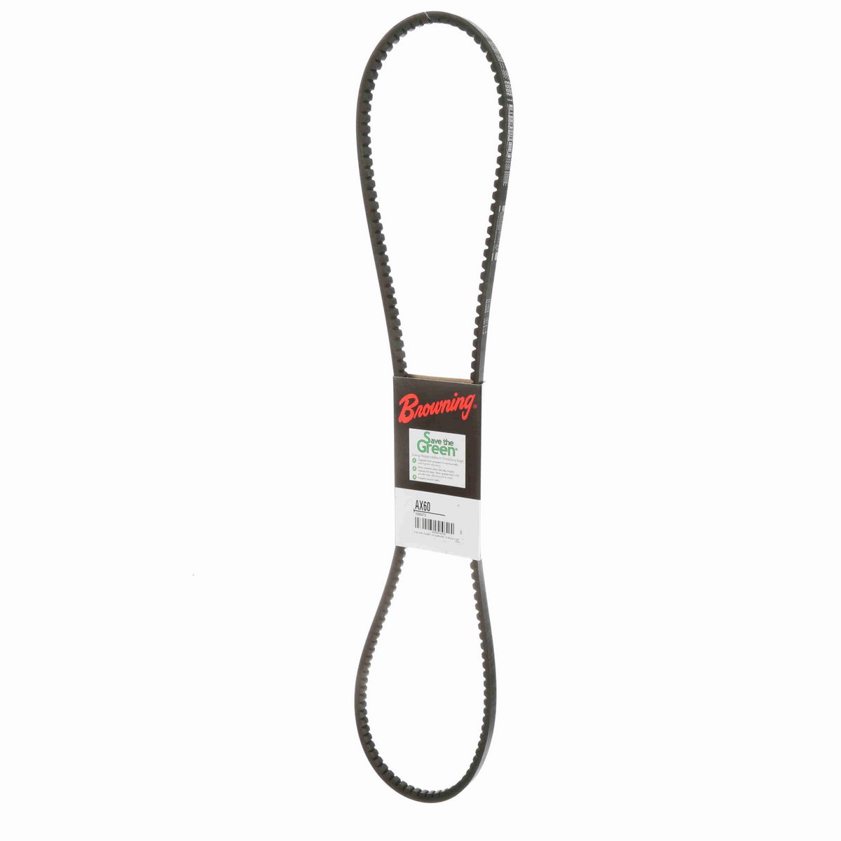 Browning EPDM Notched Belt 98% Efficient - AX60