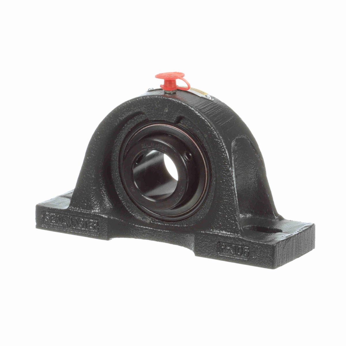 Sealmaster Mounted Cast Iron Two Bolt Pillow Block Ball Bearing - 52100 Bearing Steel, Black Oxided - Setscrew Lock - High Temperature - MP-20 HT
