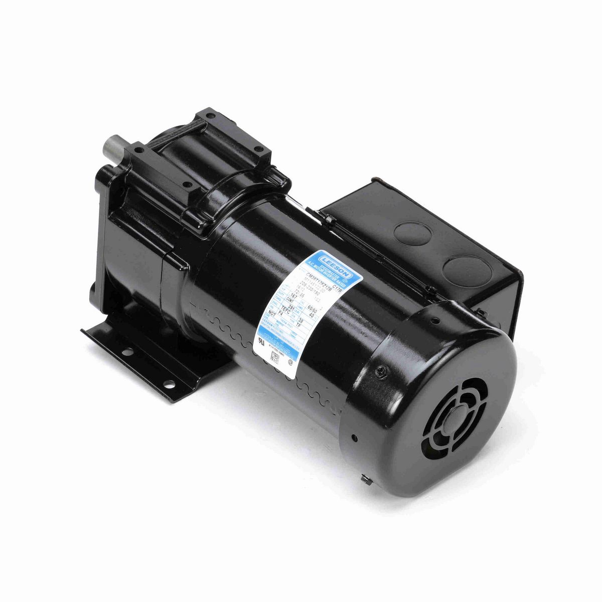 LEESON Parallel Shaft Gearmotor, 0.17 HP, 3 Ph, 60 Hz, 190 V, 16 RPM, 38 Frame, TEFC - M1145122.00