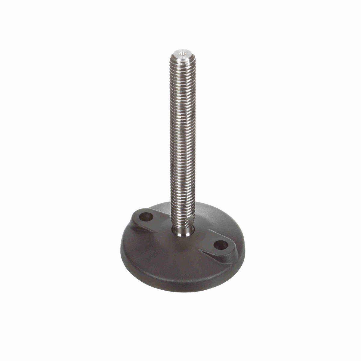 System Plast Articulating Plastic Leveler; Series: VG-505, Base Diameter: 3.15, Spindle Length: 4.66-in, Thread: 5/8-11 - VG-505-02-S58-L5