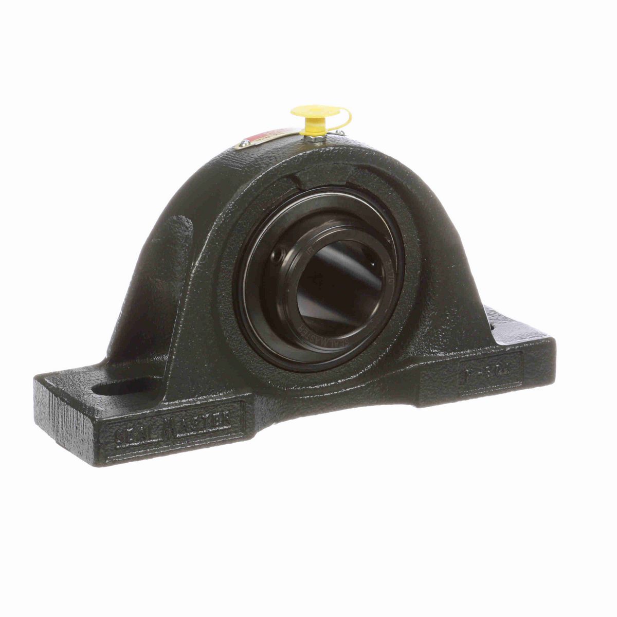 Sealmaster Mounted Cast Iron Two Bolt Pillow Block Ball Bearing - 52100 Bearing Steel, Black Oxided - Double Setscrew Lock - MPD-23