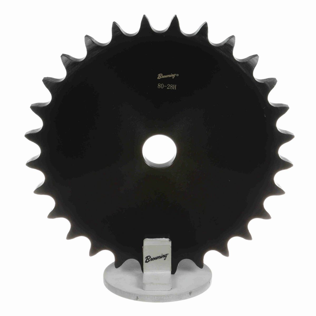 Browning Steel Minimum Plain Bore Roller Chain Sprocket - 80A28