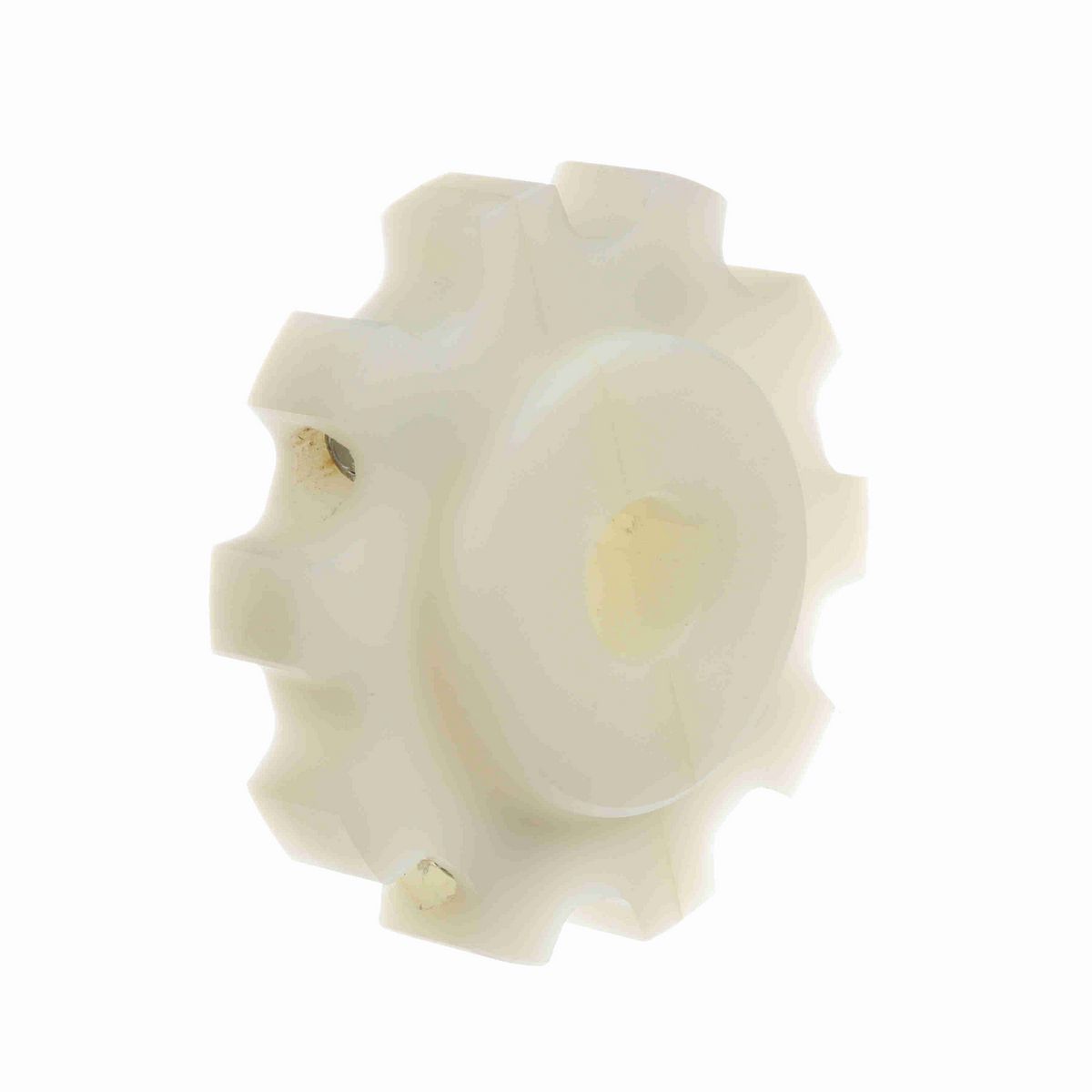 System Plast 882 Series Split Machined Sprocket with 10 Teeth, a 1in Round Shaft-Ready Bore and Setscrew - 882-10R1-DMS-SS