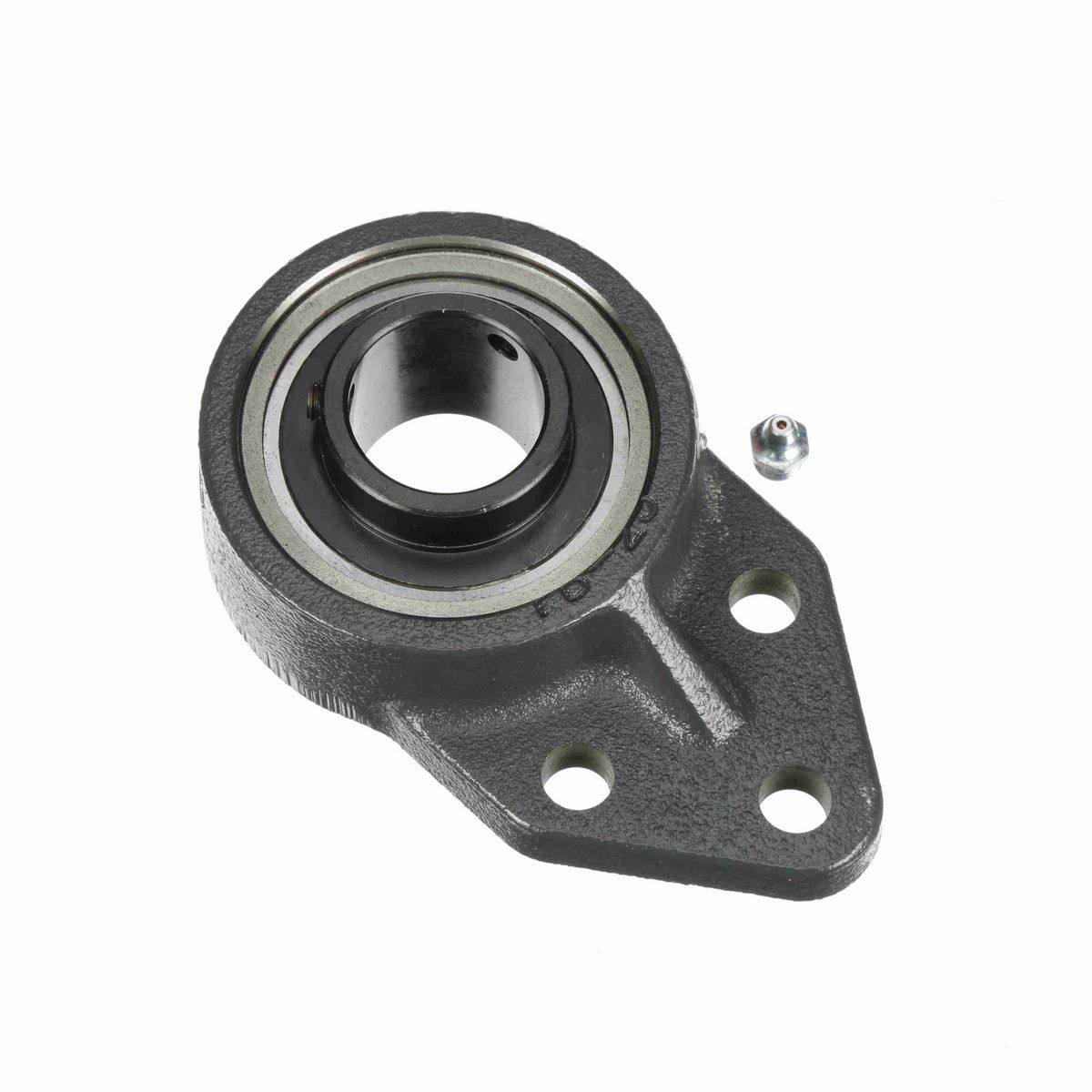 Sealmaster Mounted Cast Iron Three Bolt Flange Bracket Ball Bearing - 52100 Bearing Steel, Black Oxided - Setscrew Lock - FBMH-31