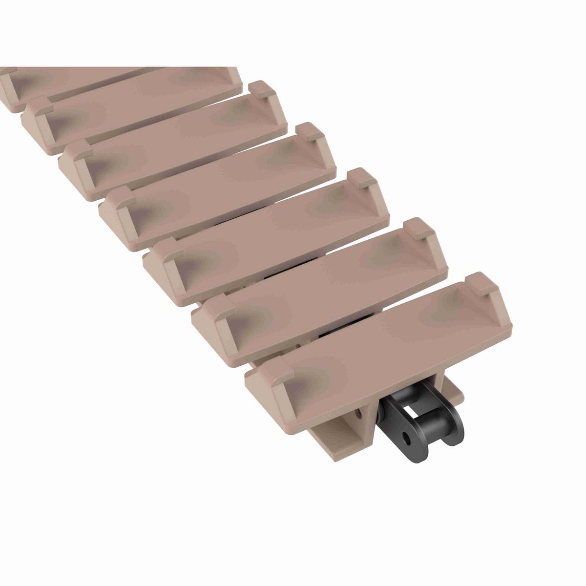 Rexnord 1873TAB SideGrip™ Side-flexing, Material: Tan Low Friction, Width: 3.75in, Pitch: 1.5in - 81431511