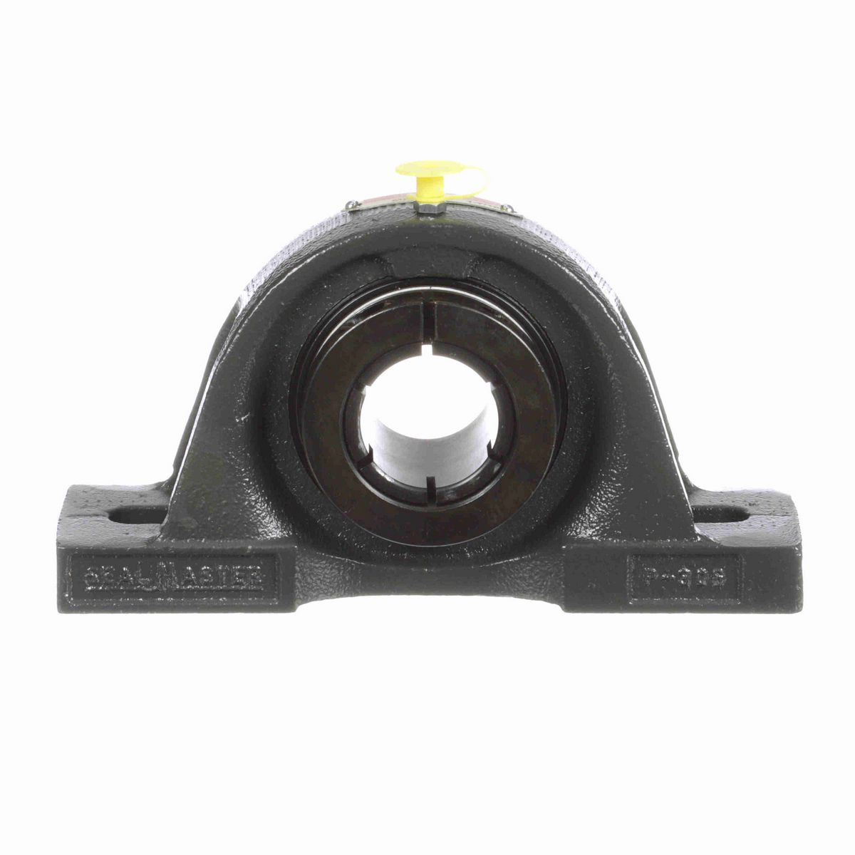 Sealmaster Mounted Cast Iron Two Bolt Pillow Block Ball Bearing - 52100 Bearing Steel, Black Oxided - Concentric Lock - MP-23T