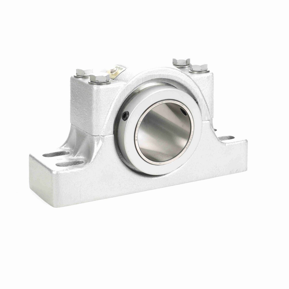 Sealmaster Mounted Flouropolymer Coated Cast Iron Four Bolt Pillow Block Tapered Roller - 52100 Bearing Steel - Double Collar Mount Lock - Corrosion Resistant - RPB 400-C4 CR