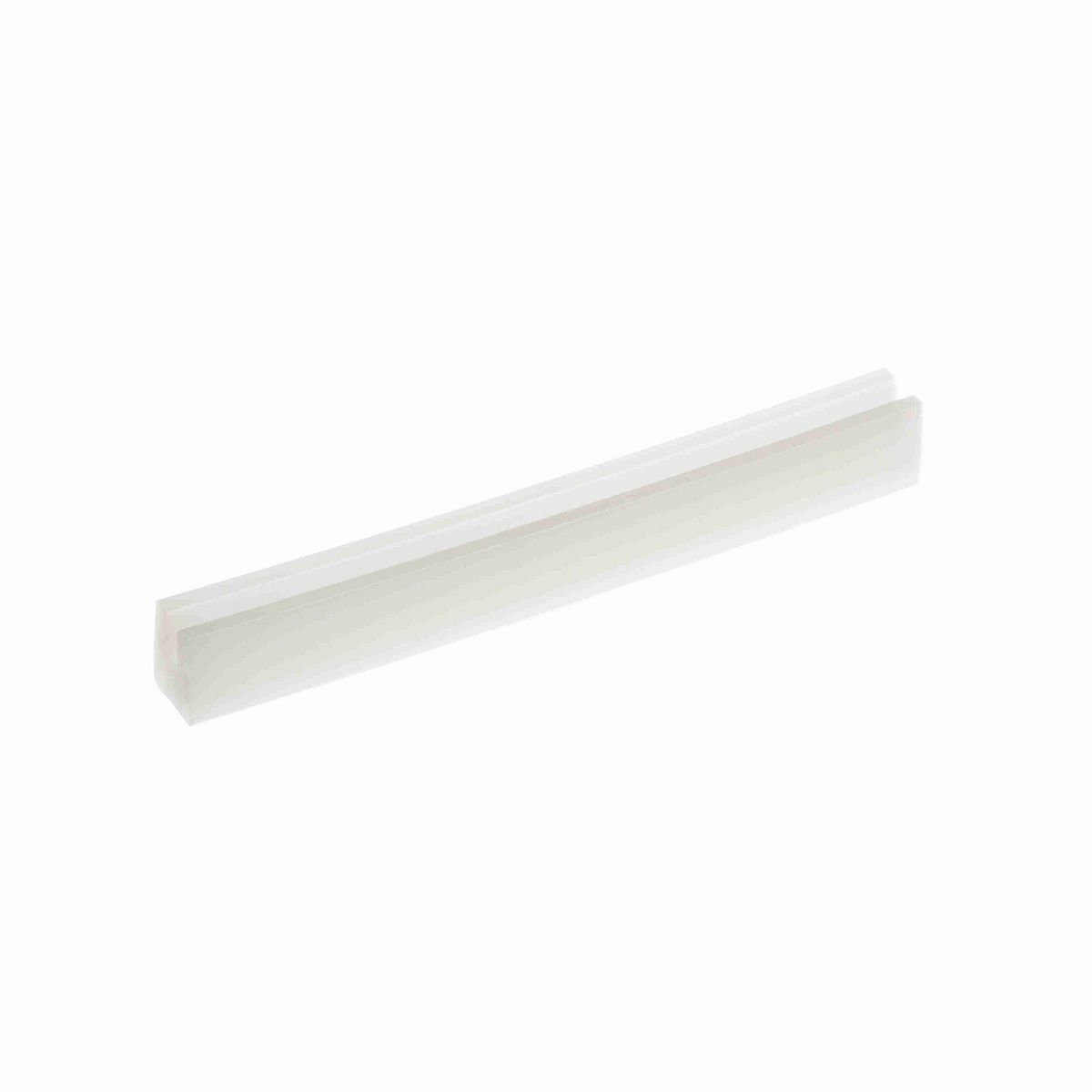 System Plast Bar Cap: 0.63"W X 0.75"H X 120"L White UHMW-PE - VG-P316HD-10