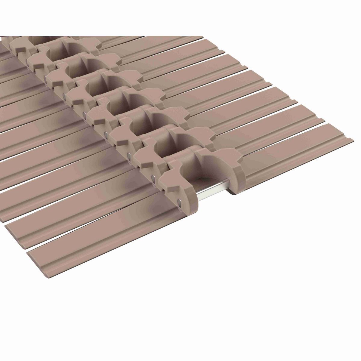 Rexnord 882TAB Side-flexing Solid Top, Material: Tan Low Friction, Width: 12in, Pitch: 1.5in - LF882TAB12