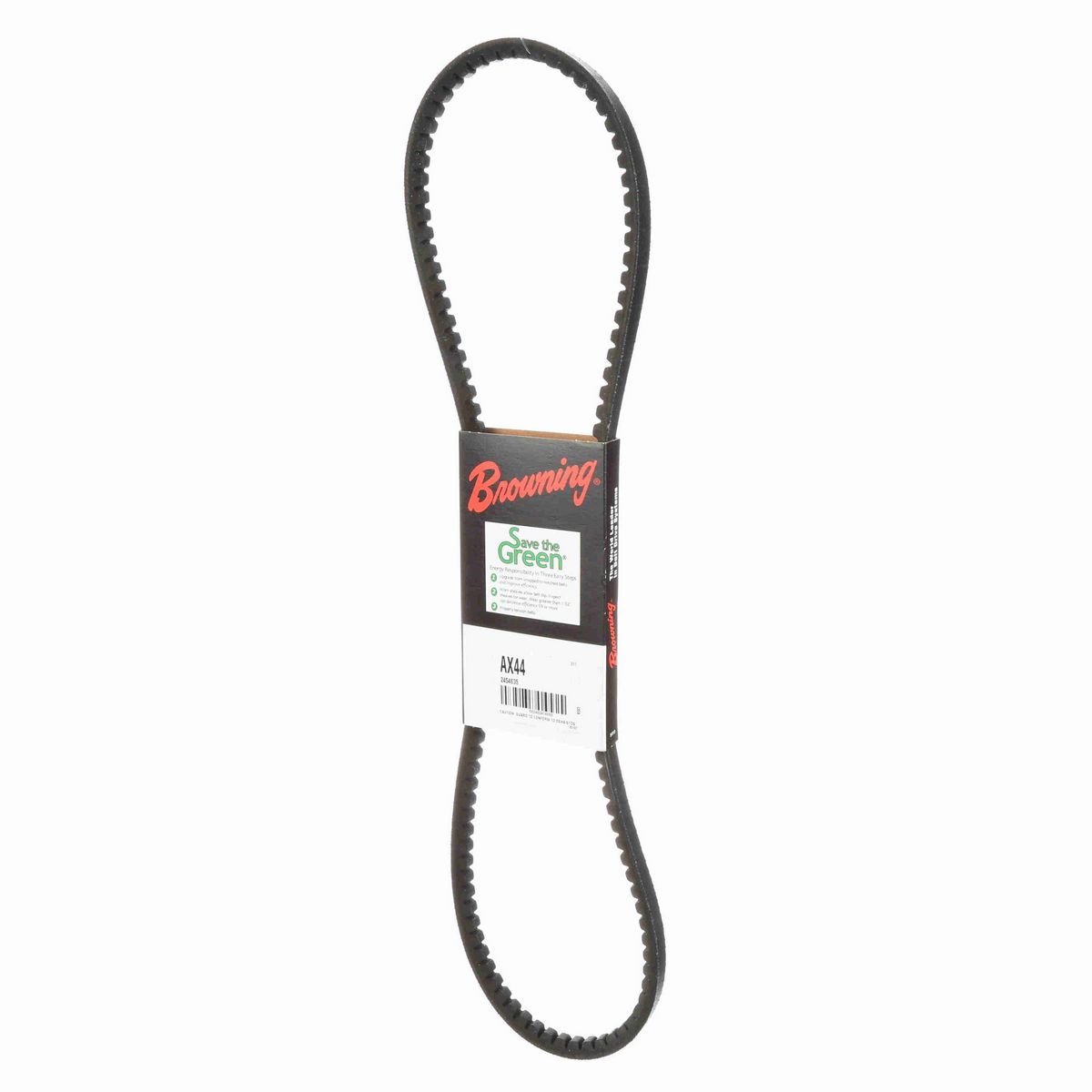 Browning EPDM Notched Belt 98% Efficient - AX44