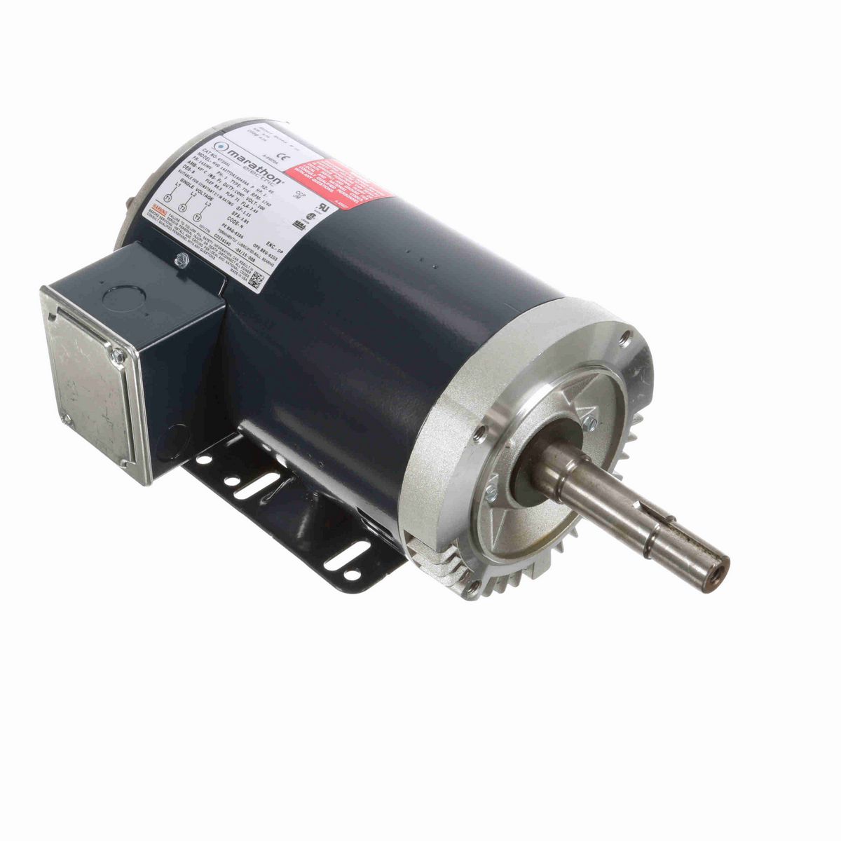 LEESON Close-Coupled Pump Motor, 1 HP, 3 Ph, 60 Hz, 200 V, 1800 RPM, 143JM Frame, DP - GT2001