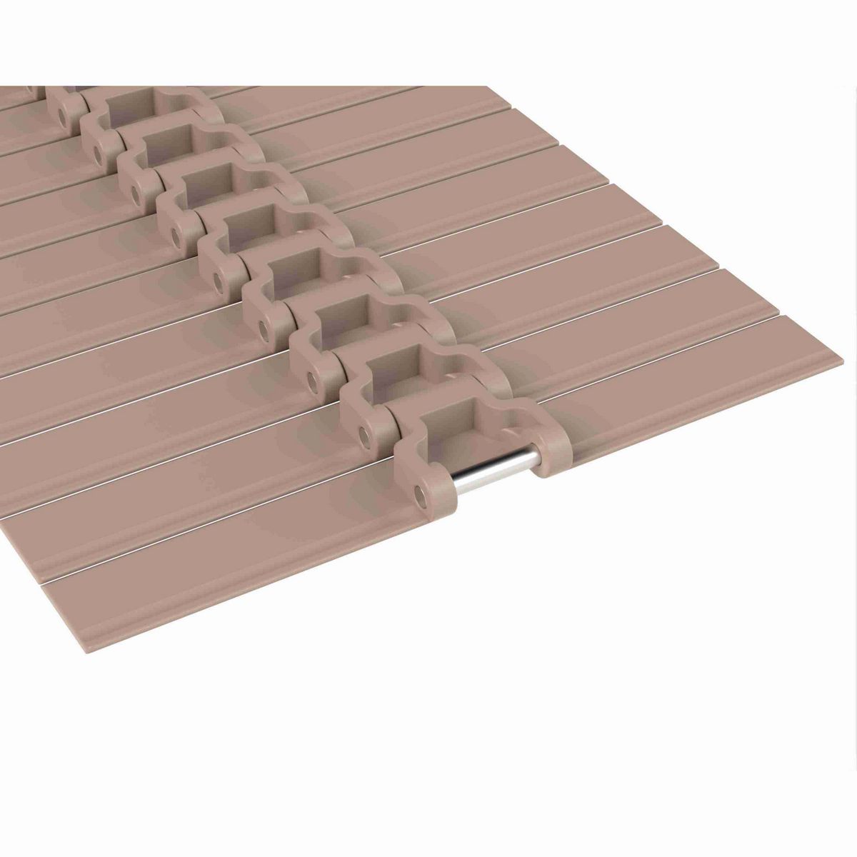 Rexnord HDS Straight Running Solid Top, Material: Tan Low Friction, Width: 12in, Pitch: 1.5in - 752.62.922