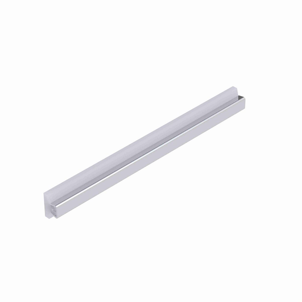 System Plast Tee Guide Rail: 1.25"W X 0.83"H X 120"L White UHMW-PE - VG-SST-1.25-10