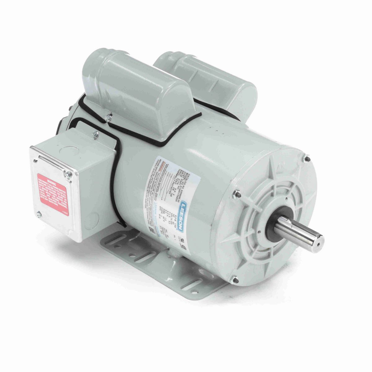 LEESON Agricultural Motor, 2 HP, 1 Ph, 60 Hz, 230 V, 1800 RPM, 145T Frame, TEAO - M009595.00
