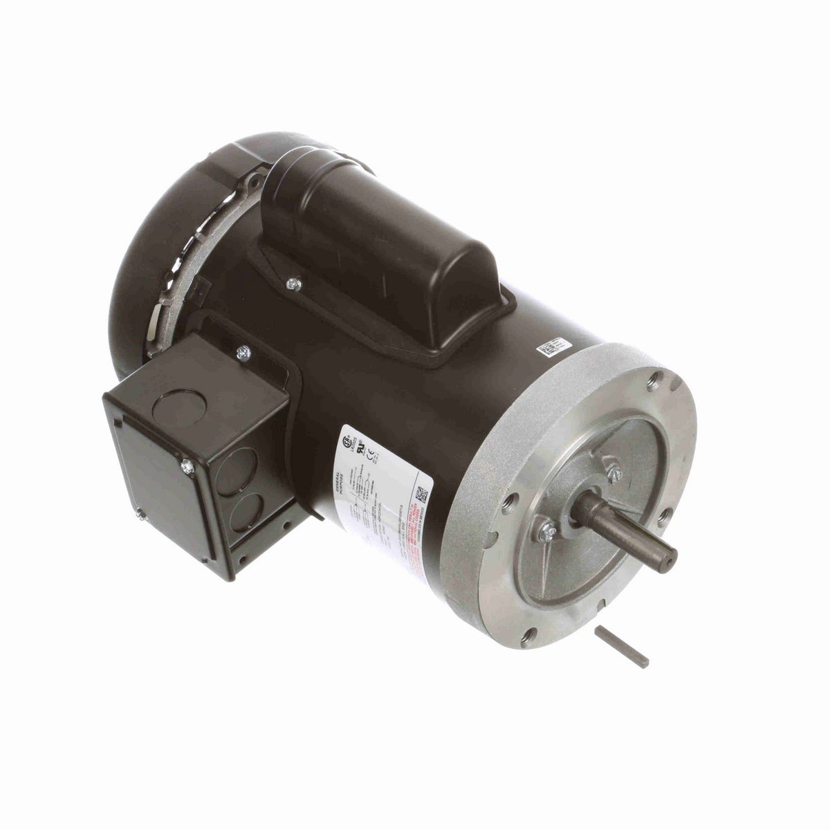 Century General Purpose Motor, 1 HP, 1 Ph, 60 Hz, 115/208-230 V, 1800 RPM, 56C Frame, TEFC - C926V1