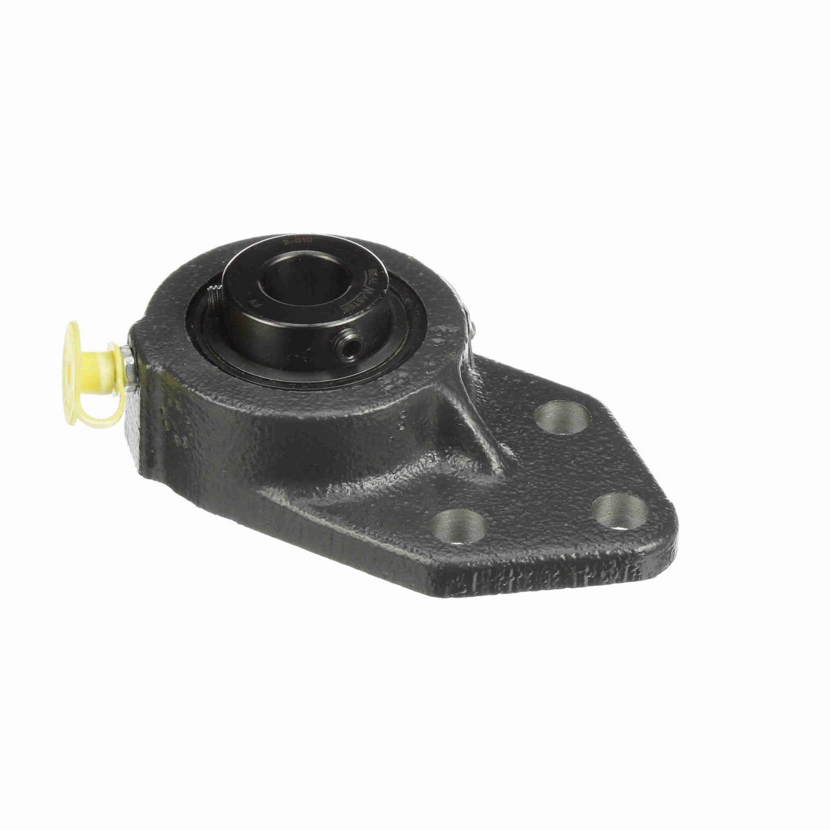 Sealmaster Mounted Cast Iron Three Bolt Flange Bracket Ball Bearing - 52100 Bearing Steel, Black Oxided - Setscrew Lock - FB-10