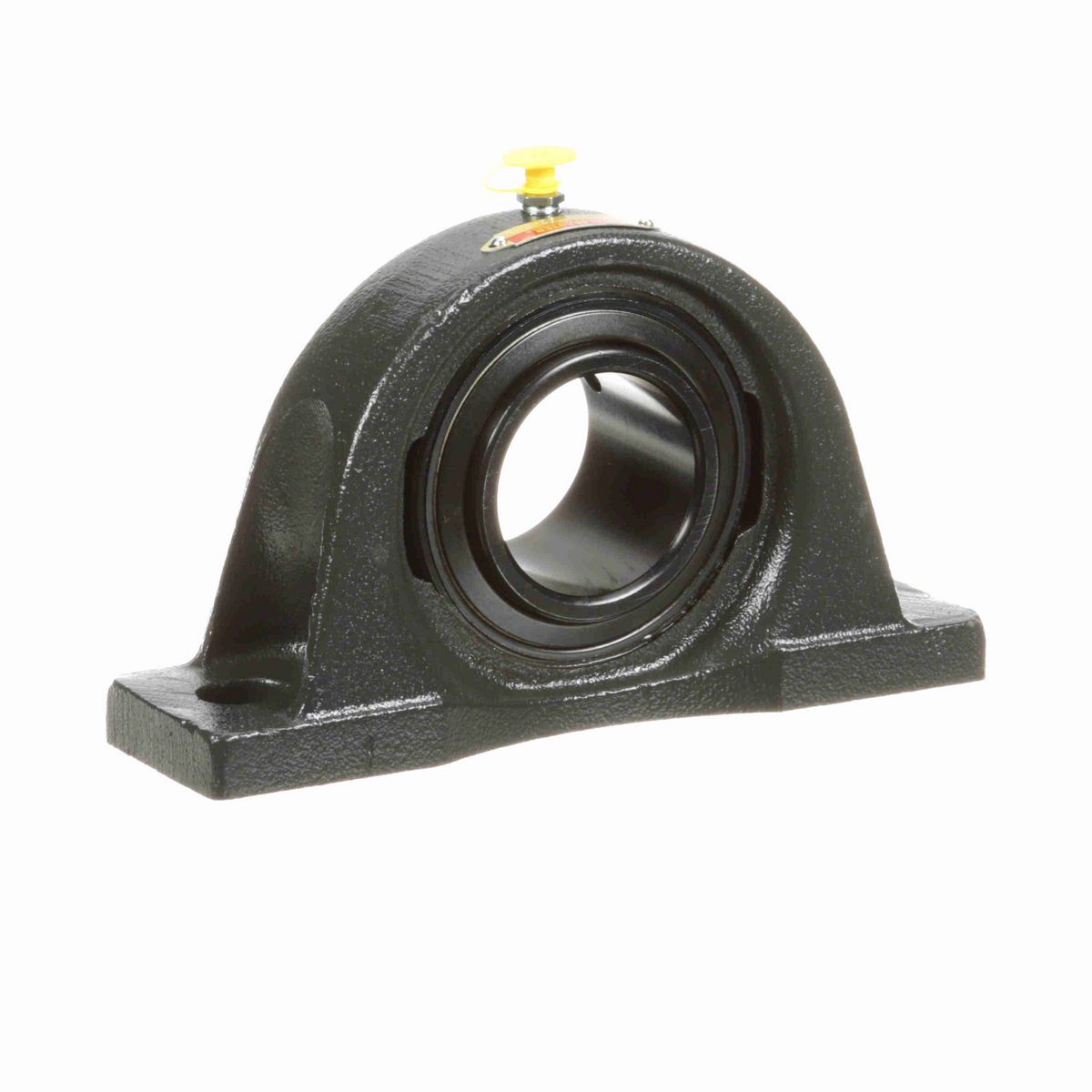 Sealmaster Mounted Cast Iron Two Bolt Low Base Pillow Block Ball Bearing - 52100 Bearing Steel, Black Oxided - Setscrew Lock - NPL-35