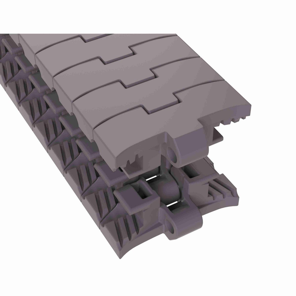 Rexnord 1055 FTTAB Side-flexing Solid Top, Material: Brown High Performance, Width: 3.3in, Pitch: 1in - 749.73.31
