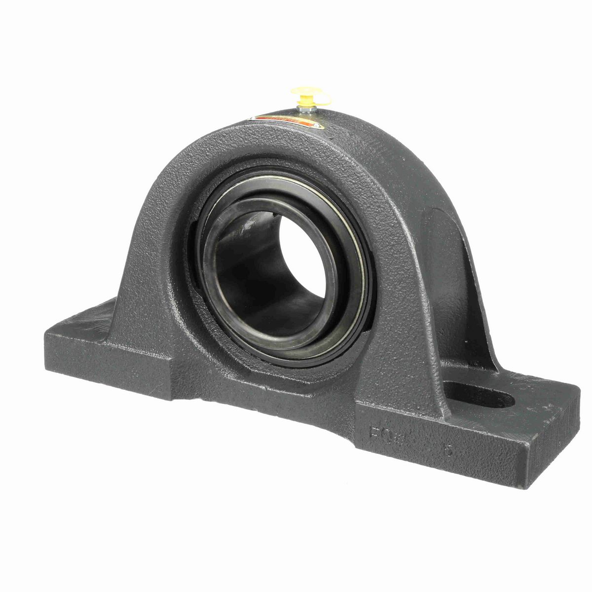 Sealmaster Mounted Cast Iron Two Bolt Pillow Block Ball Bearing - 52100 Bearing Steel, Black Oxided - Setscrew Lock - NP-47