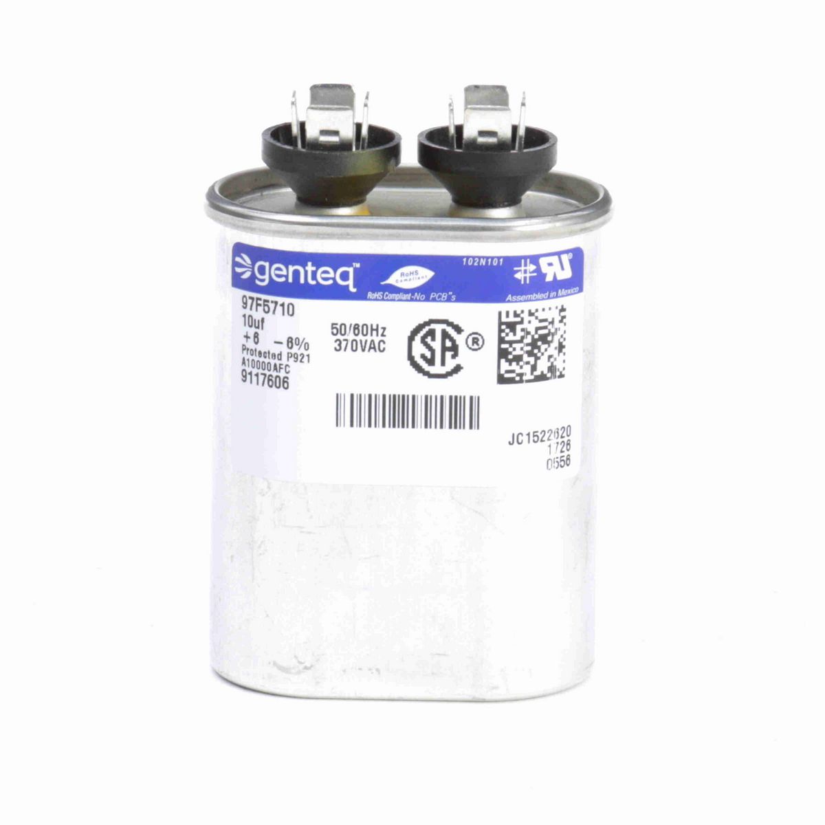 LEESON RUN CAP 10 MFD 370 VOLT - A376