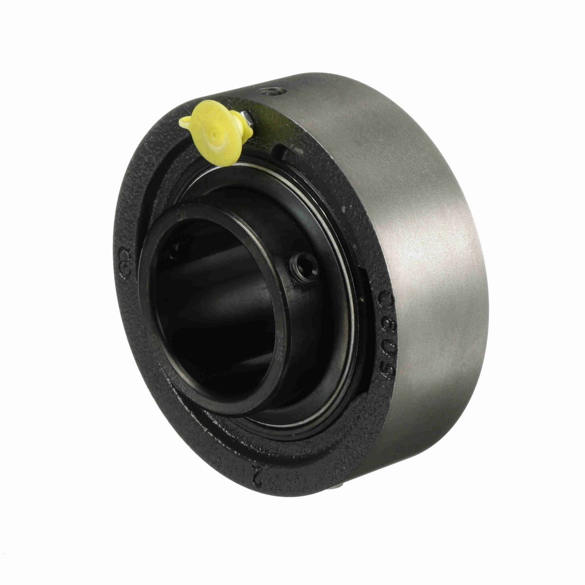 Sealmaster Mounted Cast Iron Cylindrical Cartridge Ball Bearing - 52100 Bearing Steel, Black Oxided - Setscrew Lock - SC-31