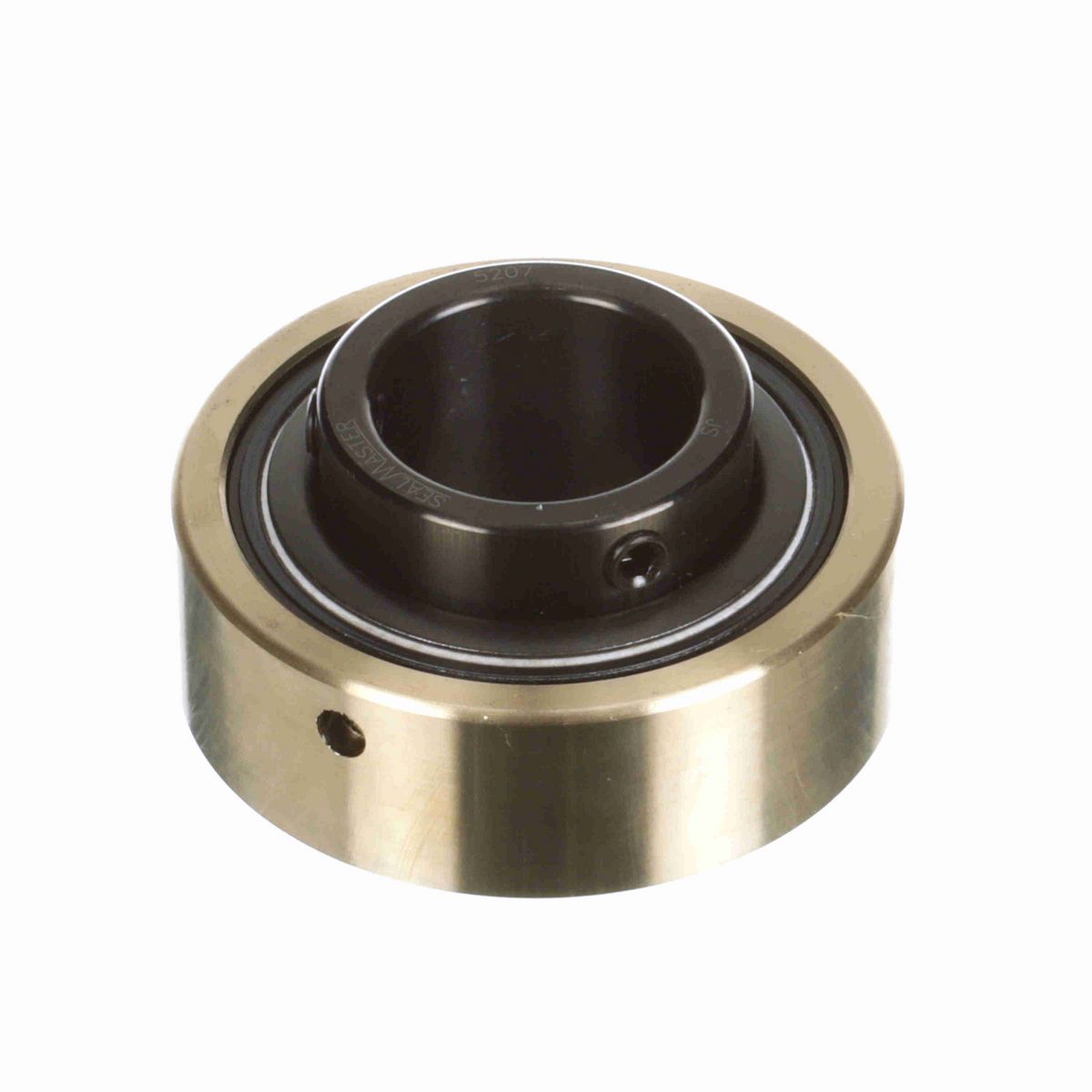 Sealmaster Mounted Insert Only Ball Bearing - 52100 Bearing Steel, Black Oxided - Setscrew Lock - AR-207