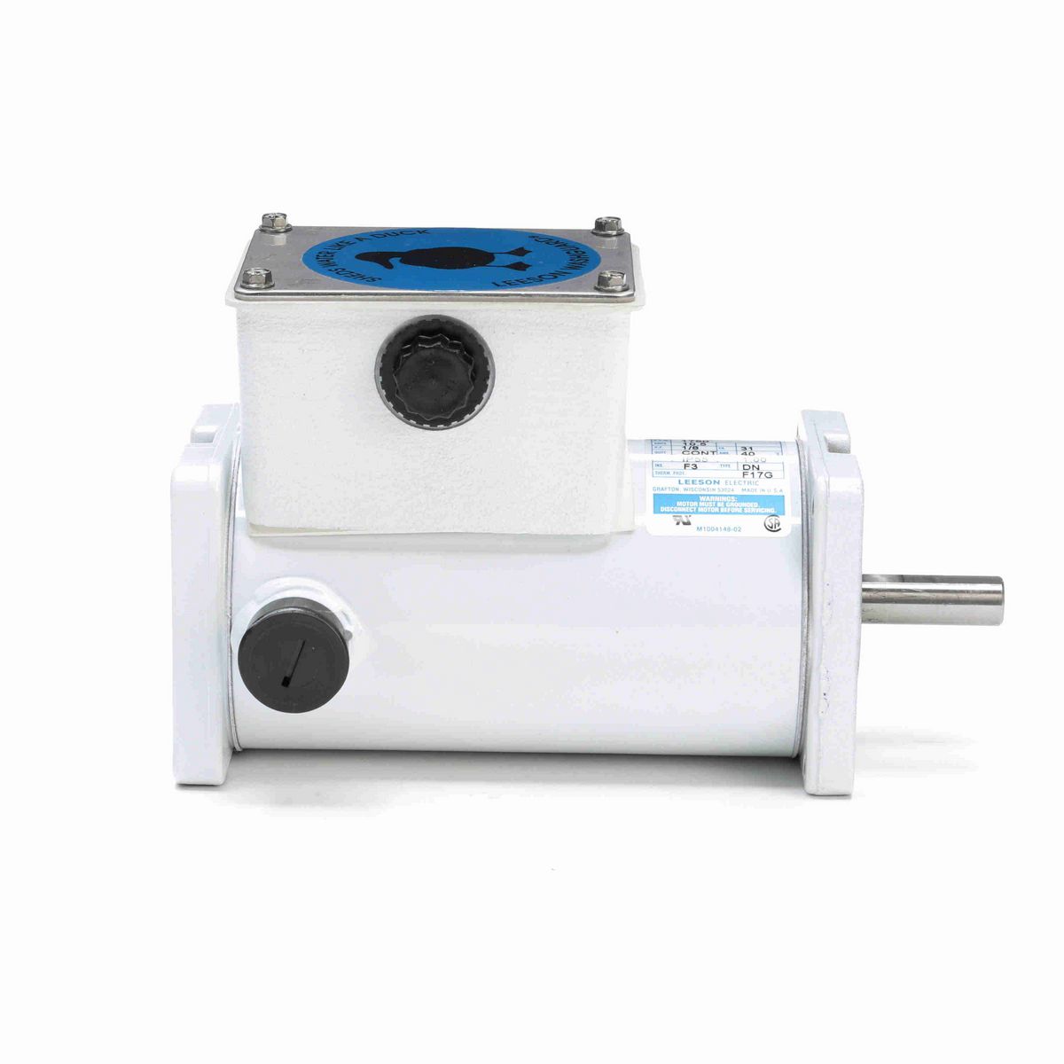 LEESON White Duck™ Sub-Fractional Motor, 0.13 HP, 12 V, 1750 RPM, 31 Frame, TENV - M1120182.00