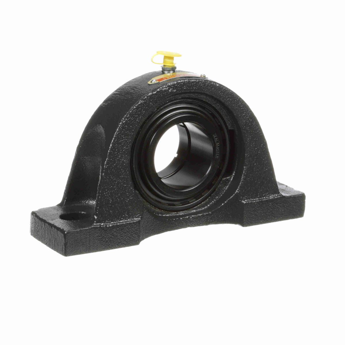 Sealmaster Mounted Cast Iron Two Bolt Pillow Block Ball Bearing - 52100 Bearing Steel, Black Oxided - Concentric Lock - Air Handling Housing Fit, Noise Tested - NP-39TC CXU