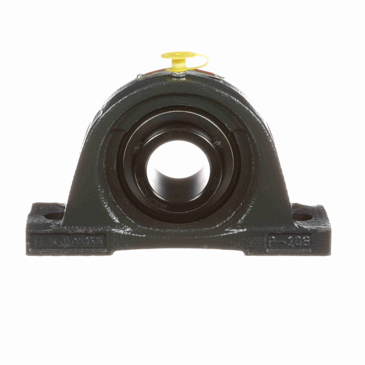 Sealmaster Mounted Cast Iron Two Bolt Pillow Block Ball Bearing - 52100 Bearing Steel, Black Oxided - Setscrew Lock - NP-21