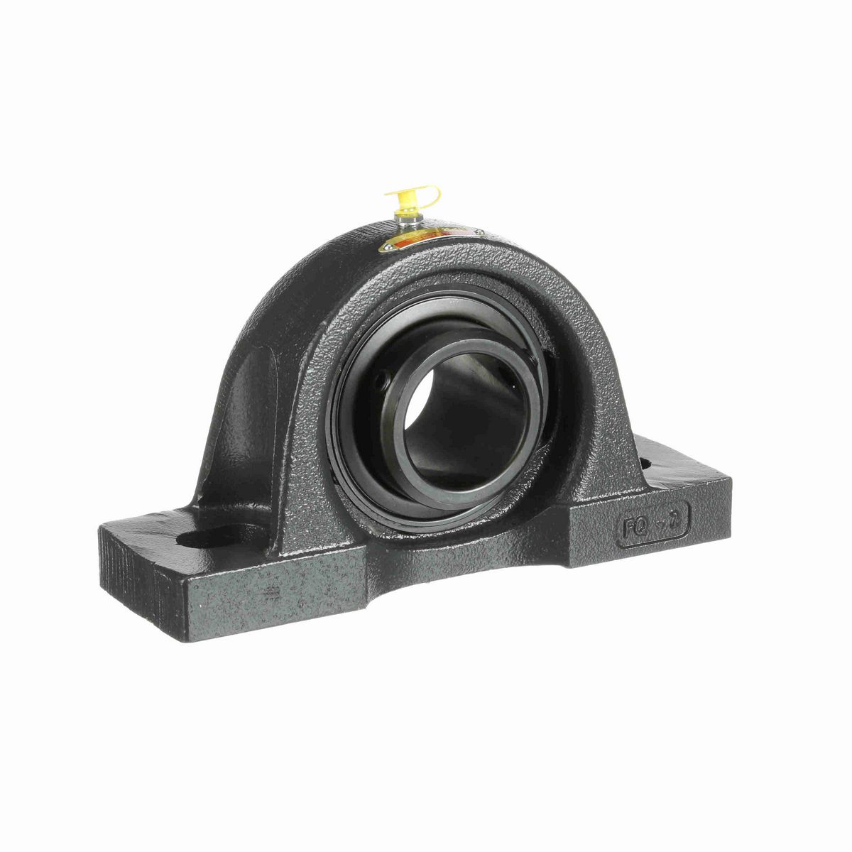 Sealmaster Mounted Cast Iron Two Bolt Pillow Block Ball Bearing - 52100 Bearing Steel, Black Oxided - Double Setscrew Lock - MPD-35