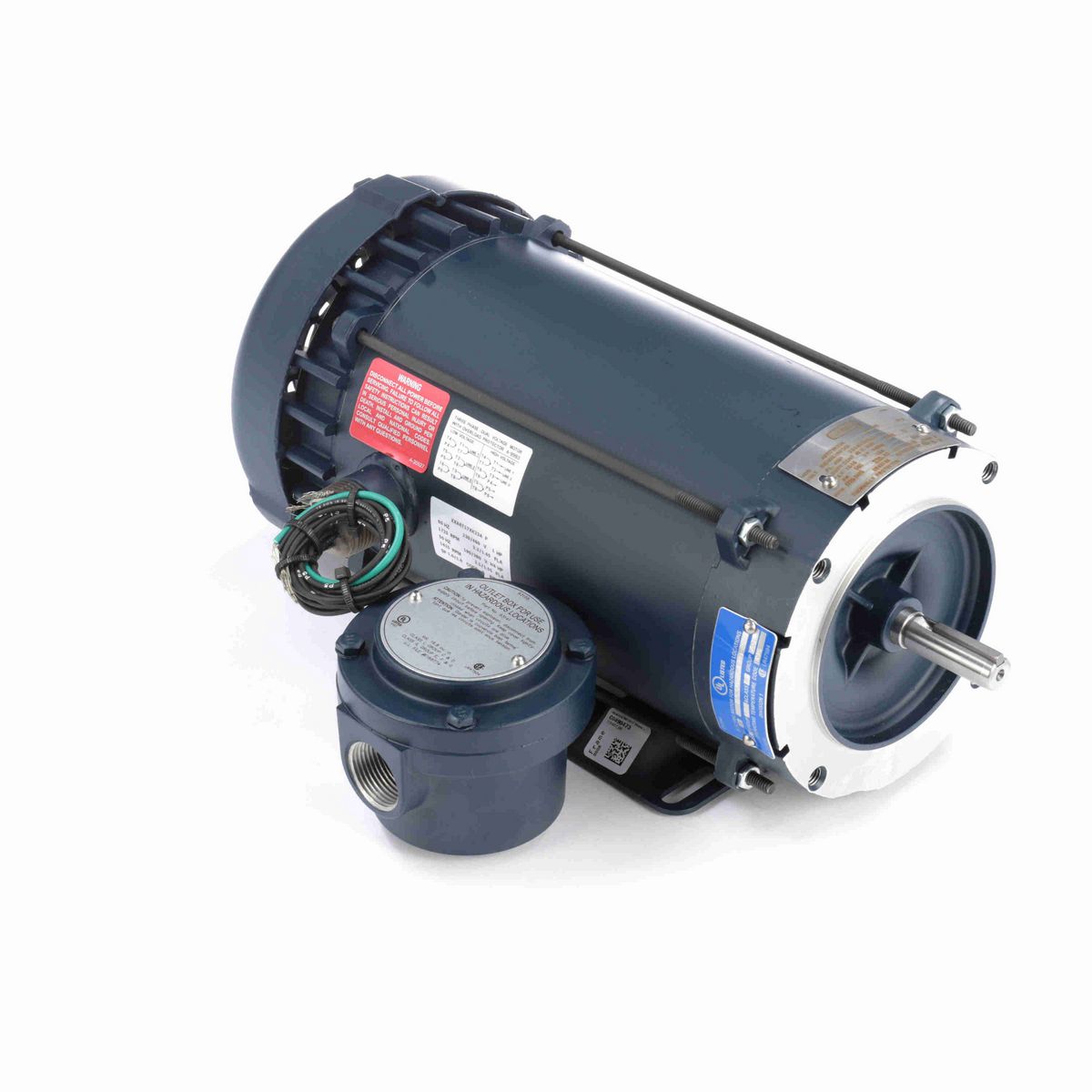 LEESON Explosion Proof Motor, 1 & 0.75 HP, 3 Ph, 60 & 50 Hz, 230/460 & 190/380 V, 1800 & 1500 RPM, 56C Frame, EPFC - 119437.00