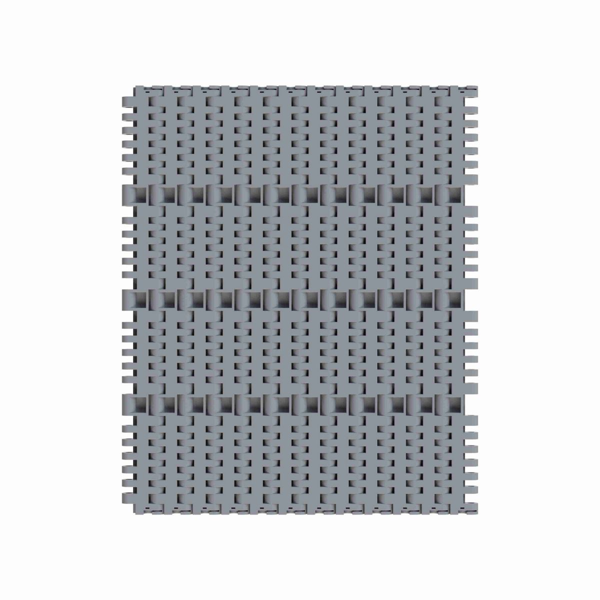 Rexnord 7705 Straight Running Solid Top, Material: Silver Platinum Series™ X, Width: 15in, Pitch: 1in - 10286167