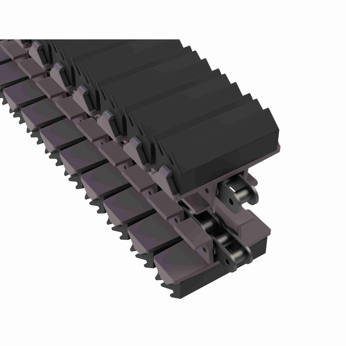 Rexnord 1873TAB SideGrip™ Side-flexing, Material: Brown High Performance, Width: 3.75in, Pitch: 1.5in - 81440051