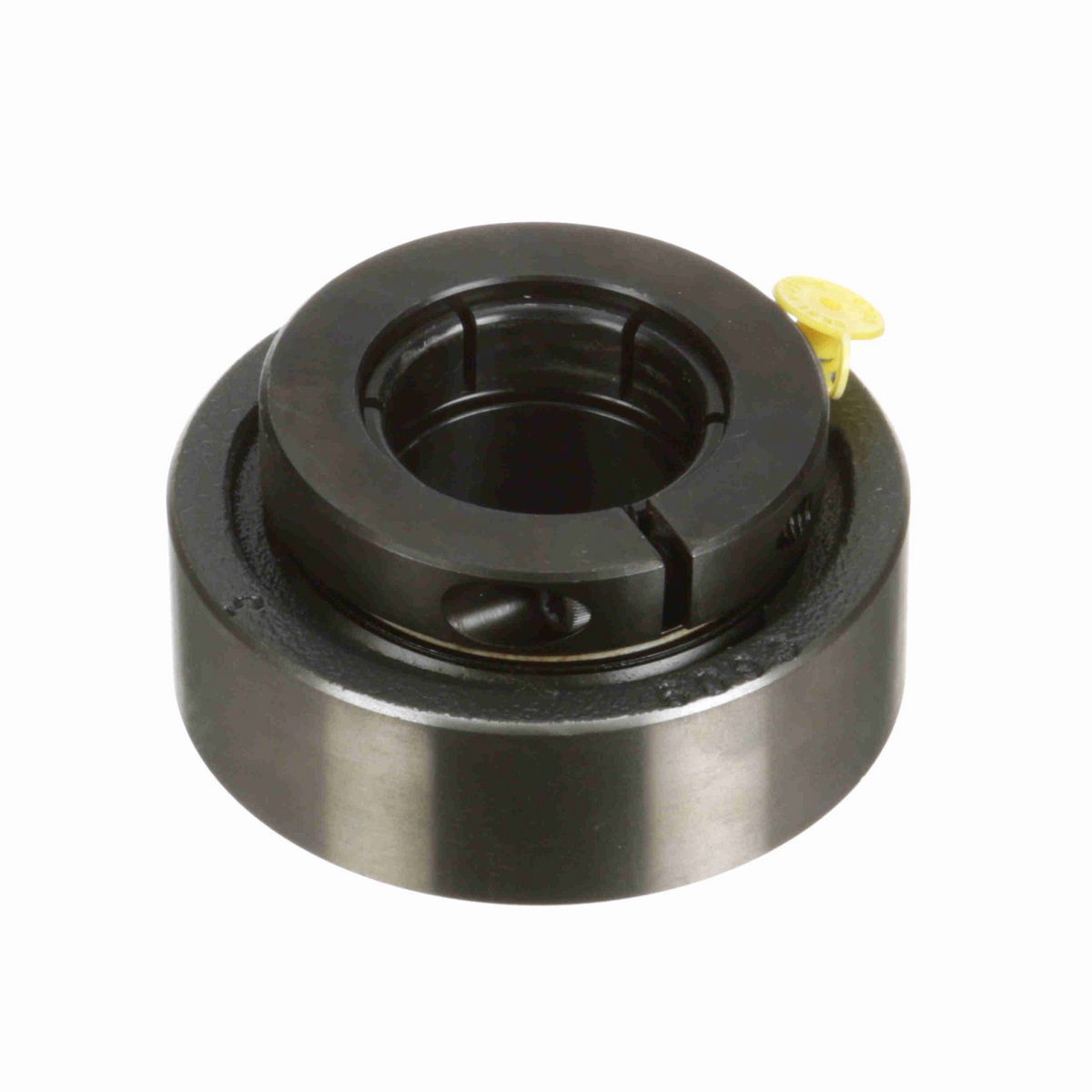 Sealmaster Mounted Cast Iron Cylindrical Cartridge Ball Bearing - 52100 Bearing Steel, Black Oxided - Concentric Lock - SC-31T