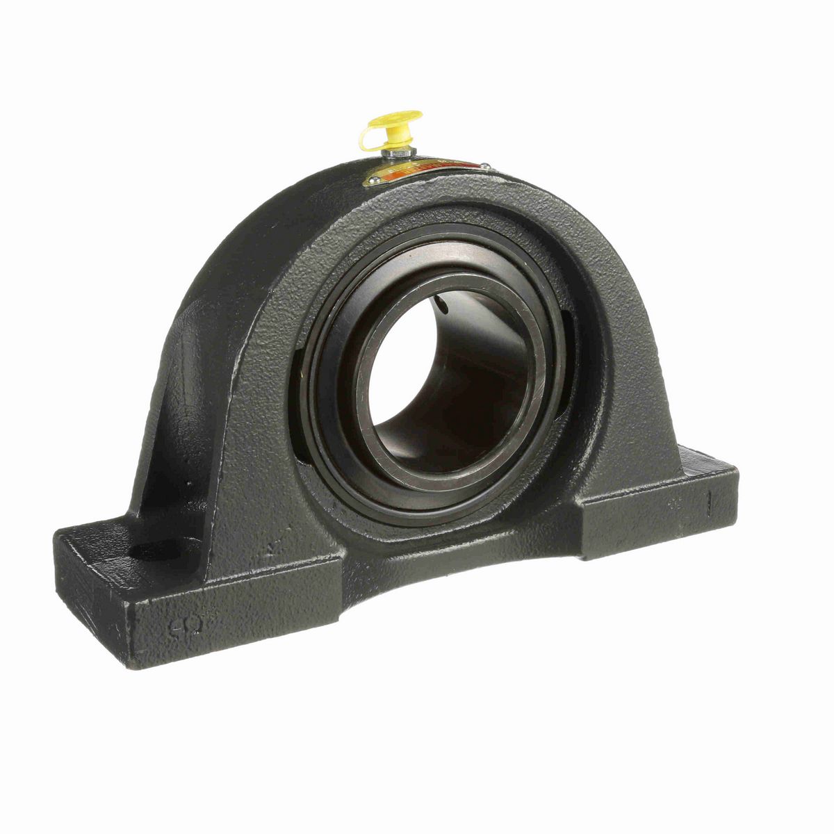 Sealmaster Mounted Cast Iron Two Bolt Pillow Block Ball Bearing - 52100 Bearing Steel, Black Oxided - Setscrew Lock - NP-39